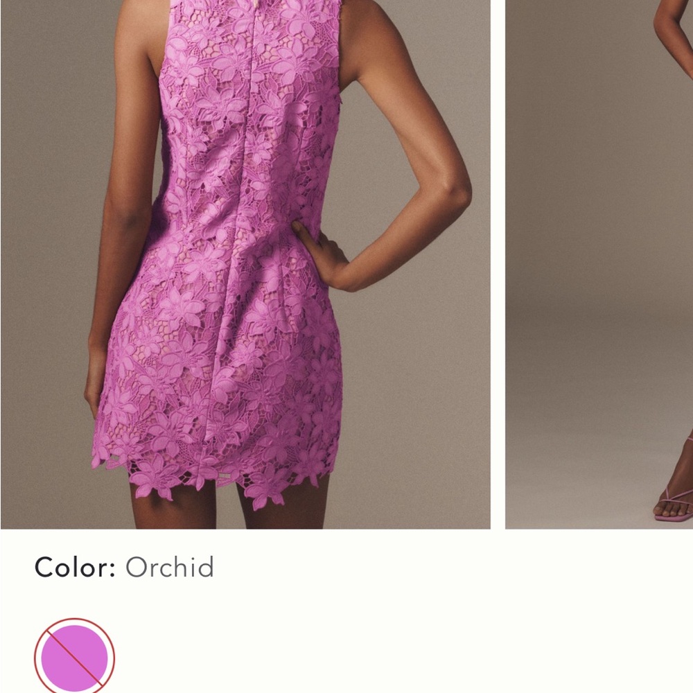 Orchid Lace Sleeveless Dress - Picture 2 of 7